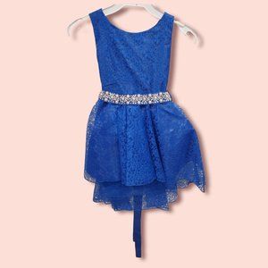 Joy Kids Girls Blue Party Dress